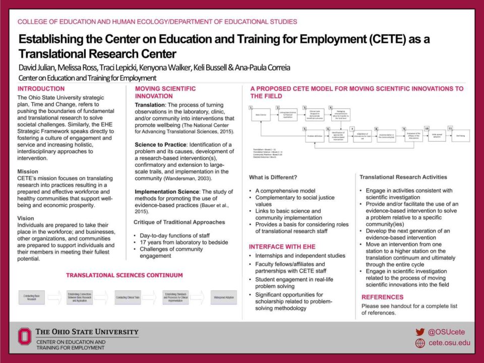 CETE Research Forum Poster