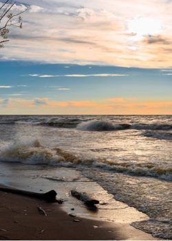 The Lake Erie shoreline is home to four main Ohio counties—Erie, Lorain, Lucas, and Cuyahoga.