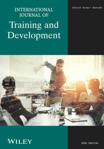 International Journal of Training and Development cover